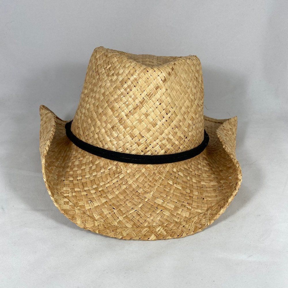 Tropical Trends Raffia Western Hat NWT